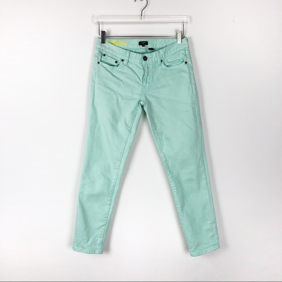 J. Crew Mint Toothpick Ankle Skinny Jeans Pants 27 - Picture 2 of 7